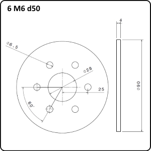 e-props platine de serrage 6M6d50